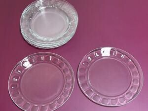 Set of 8 Arcoroc 7 1/2" inch Glass Salad Plate Dinner Appetizer